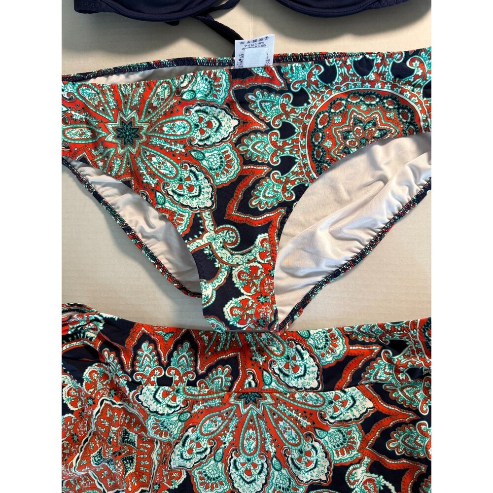Womens Swimsuit 7 Piece Lot Size Large 2-Piece Sets Land's End 3 piece and mixed - Picture 9 of 16